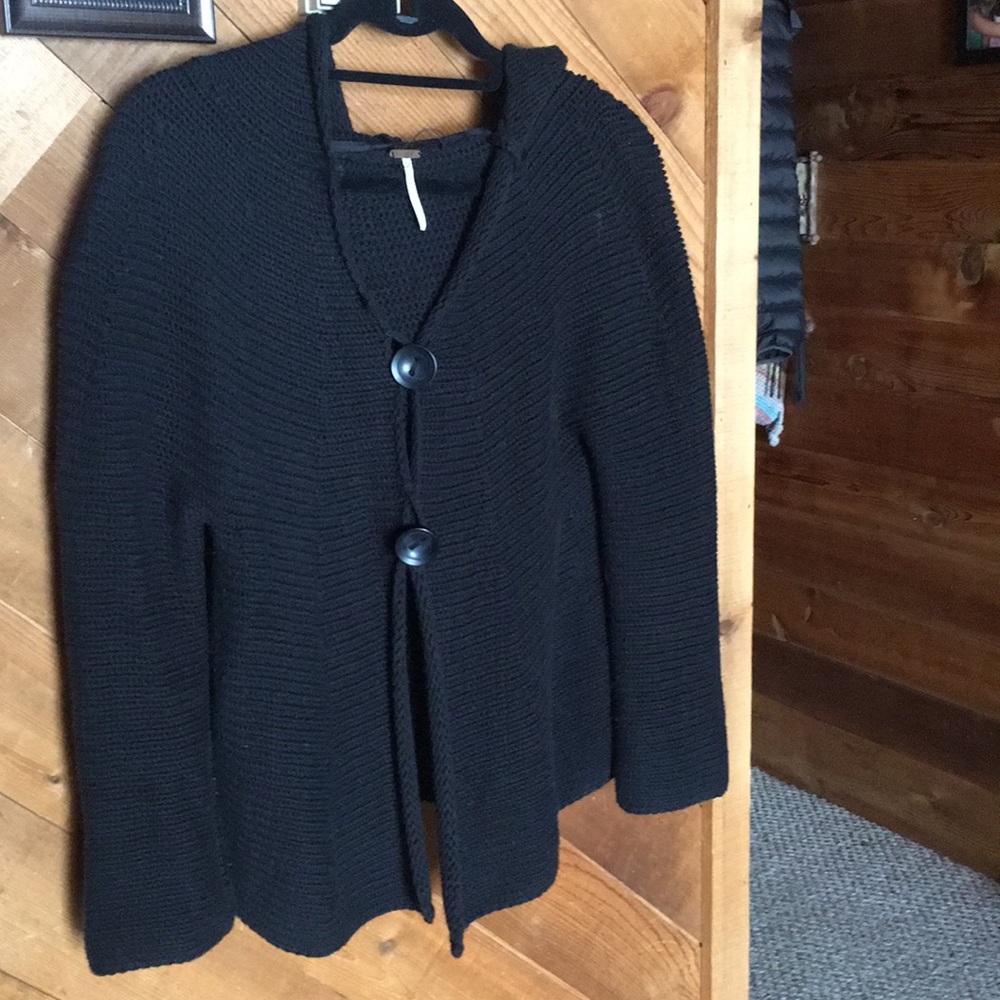 Free people hooded cardigan